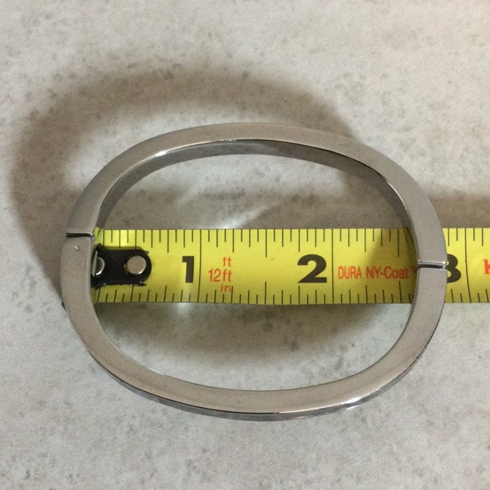 Abalone Silver Bangle Bracelet - image 8